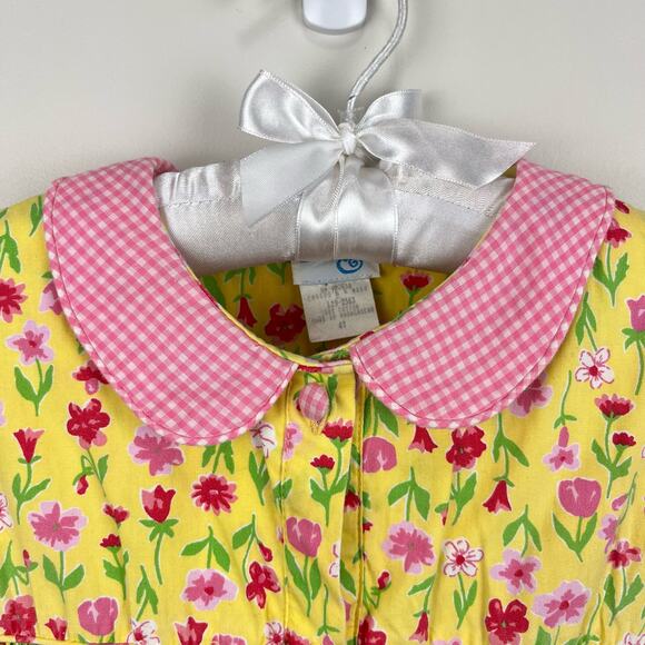 Vintage Luli & Me Smocked Floral Romper 4T - Picture 2 of 10
